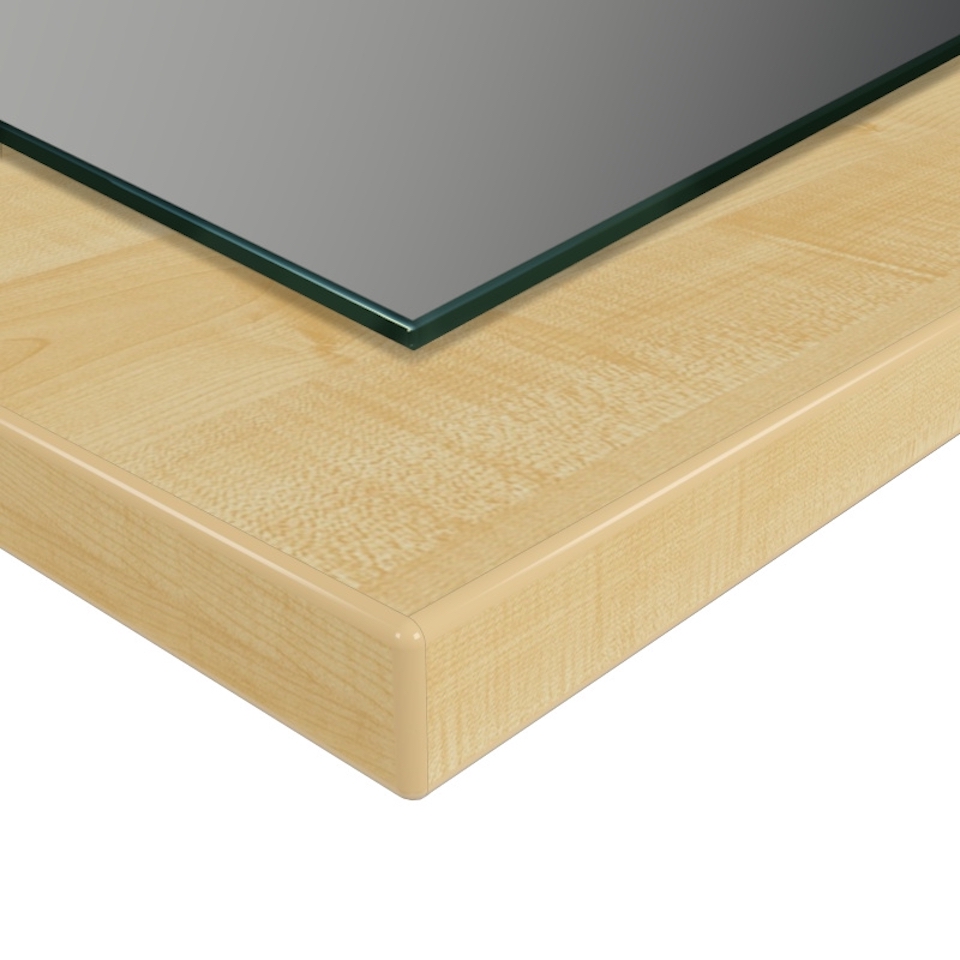 Wandspiegel Anina auf dekorativen Holzplatte im modernen Stil mit elegantem Rahmen und Befestigung