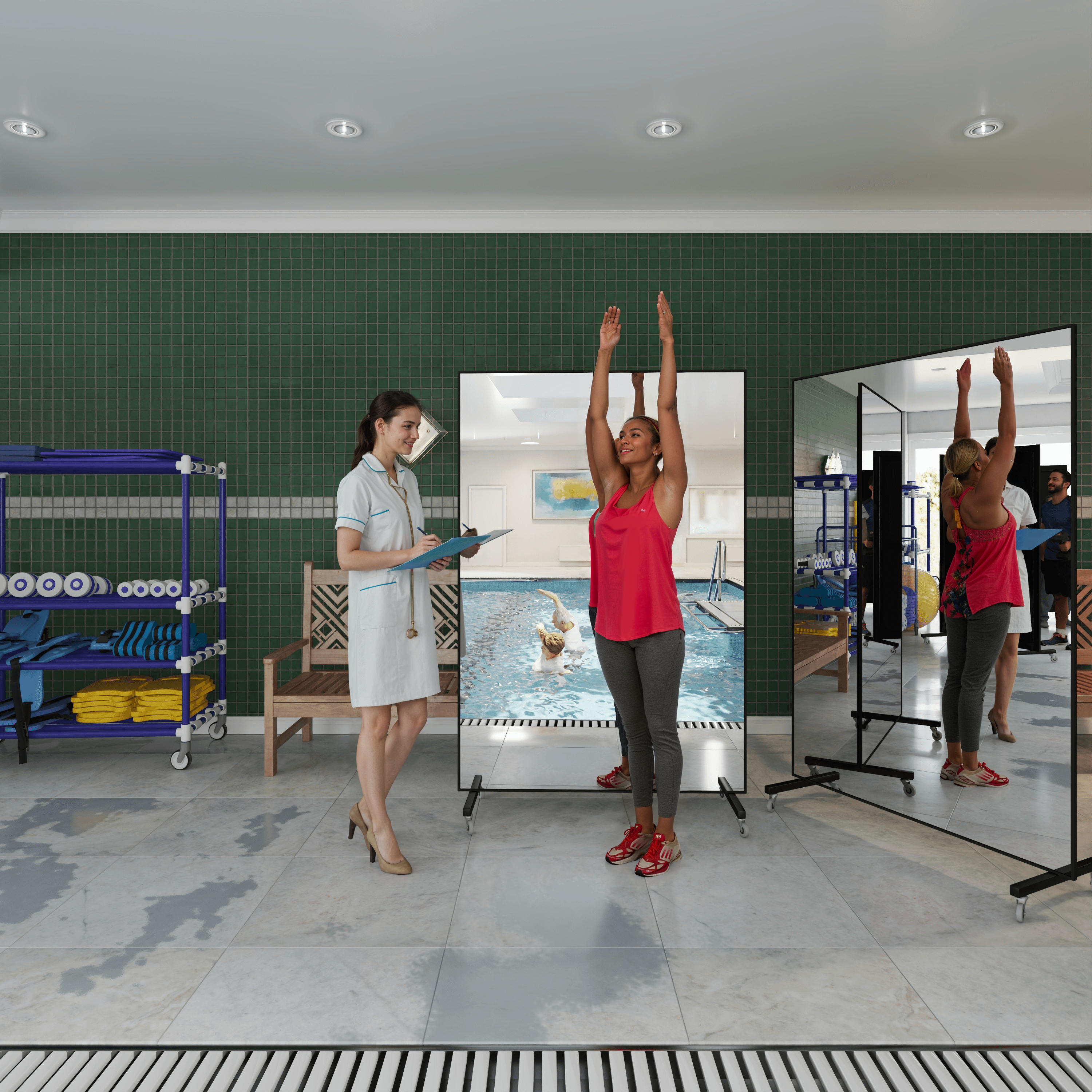Rollbarer Therapiespiegel