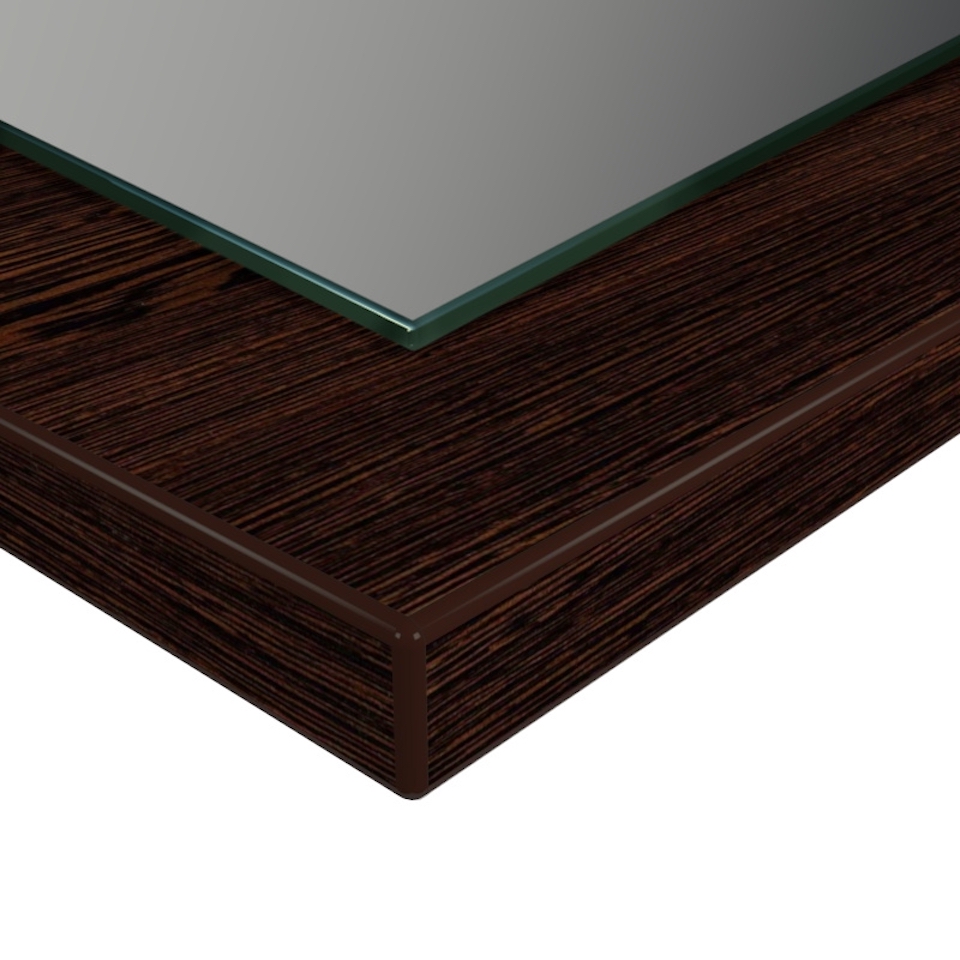 Wandspiegel Anina auf dekorativen Holzplatte im modernen Stil mit elegantem Rahmen und Befestigung