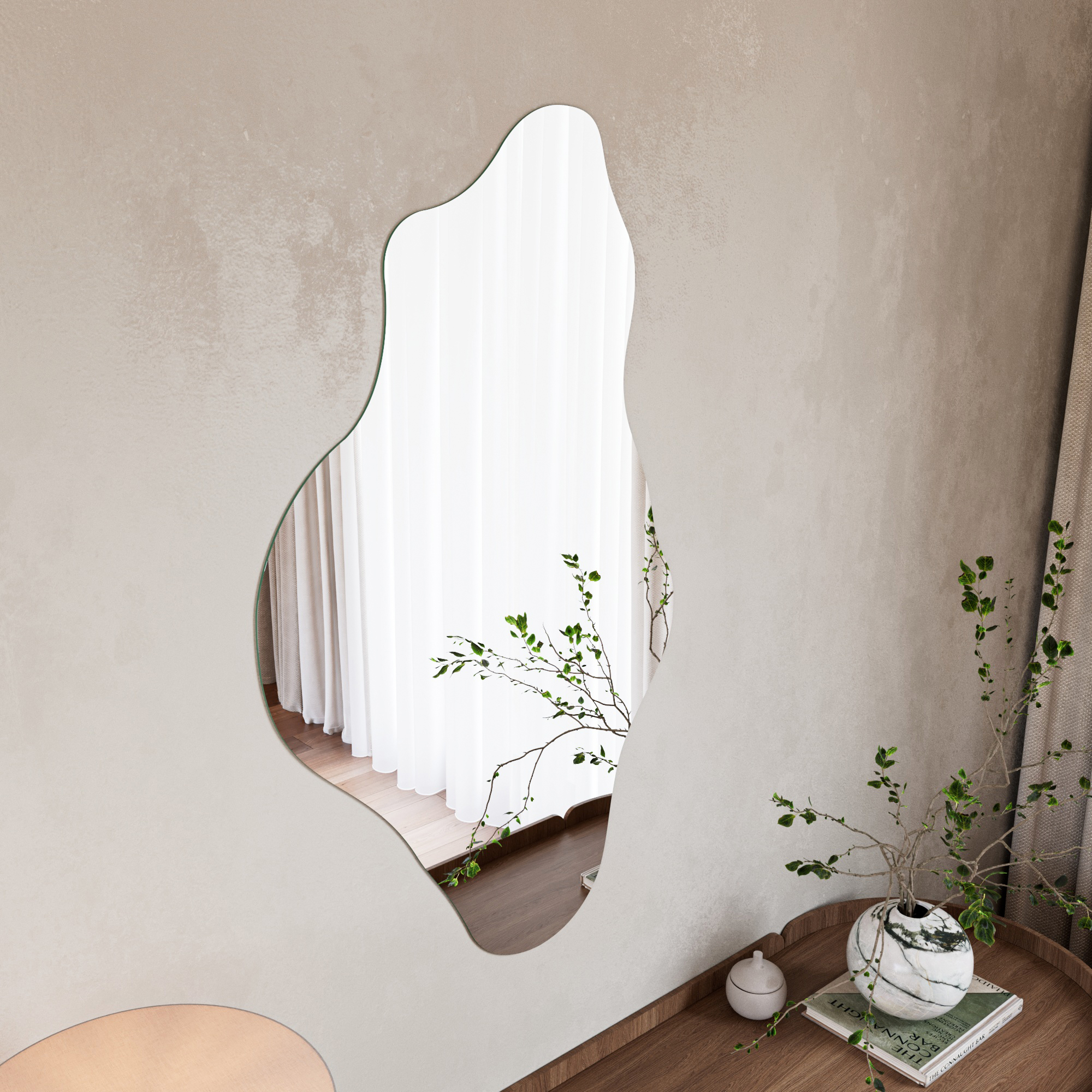 Asymmetrischer Spiegel Kamet